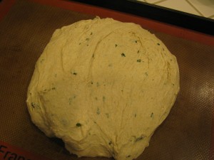 scraped dough