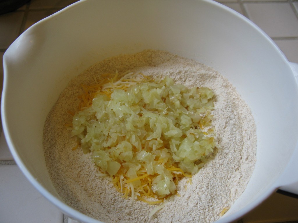 cheese/onions/dry ingredients